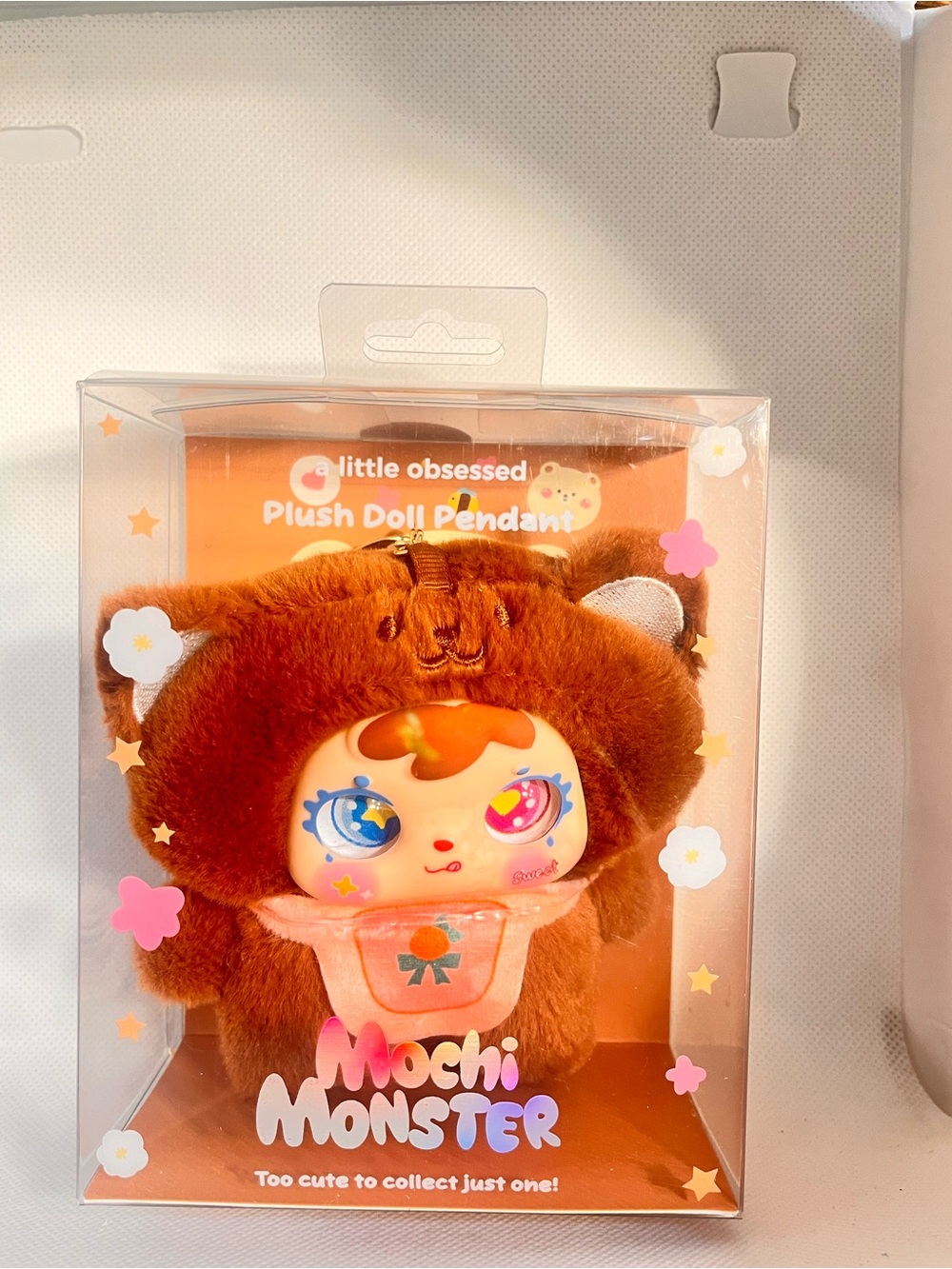 Mochi Monster Plush Doll Pendant - Brown Cute Character Toy by - Picture 5 of 6